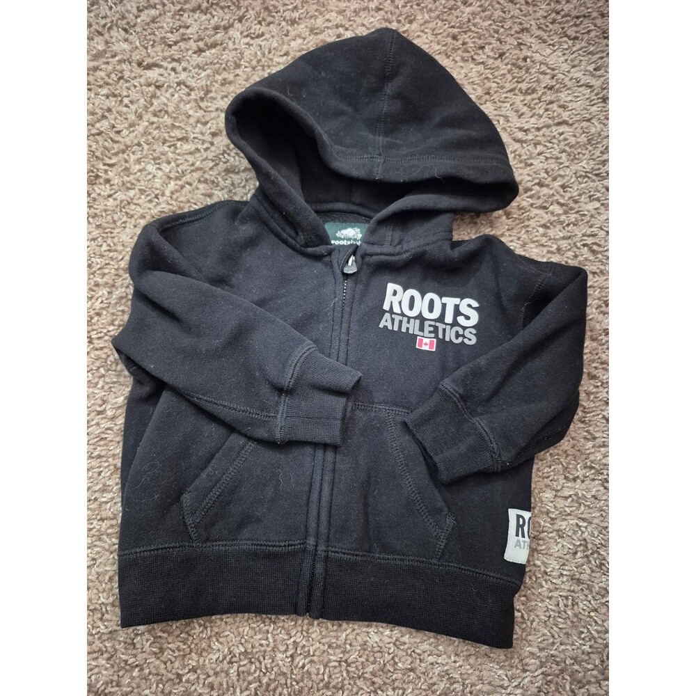 Roots baby jacket size 6-12M- black